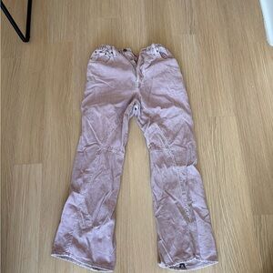 Women’s Blush Pink Corduroy Flared Trousers